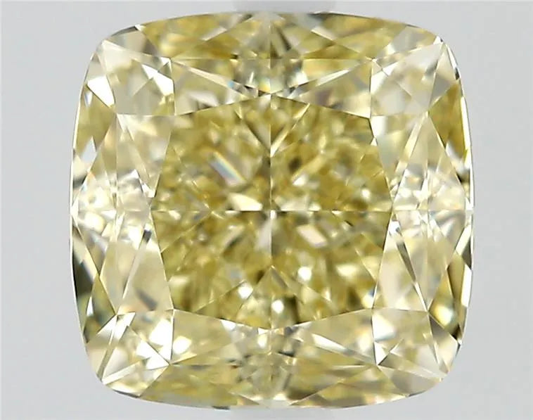 1.18ct Cushion modified Natural Diamond (Colour Fancy Light Brownish Yellow, Clarity VVS1, Cut EX, GIA Certified)