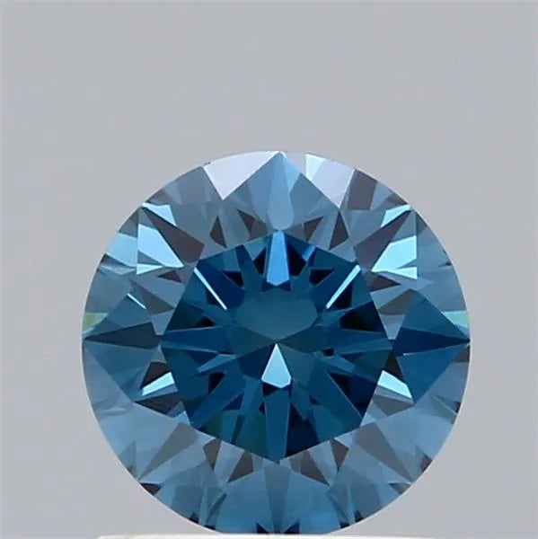 1.18ct Round Lab Grown Diamond (Colour Fancy Vivid Blue, Clarity VS1, Cut EX, IGI Certified)
