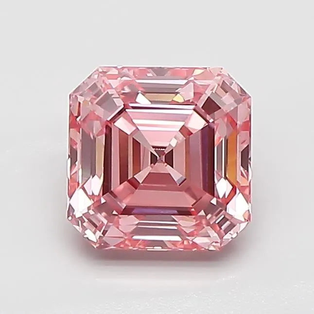 1.19ct Asscher Lab Grown Diamond (Colour Fancy Vivid Pink, Clarity VS1, IGI Certified)