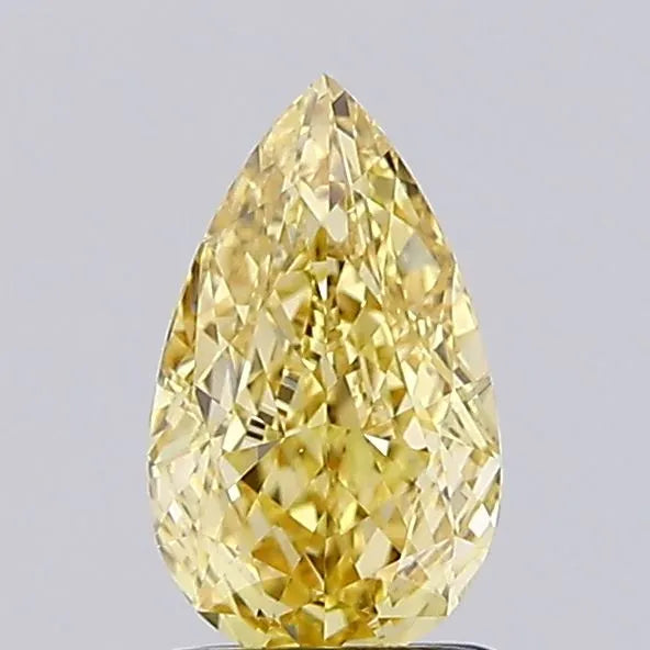 1.19ct Pear Lab Grown Diamond (Colour Fancy Intense Yellow, Clarity VVS2, IGI Certified)
