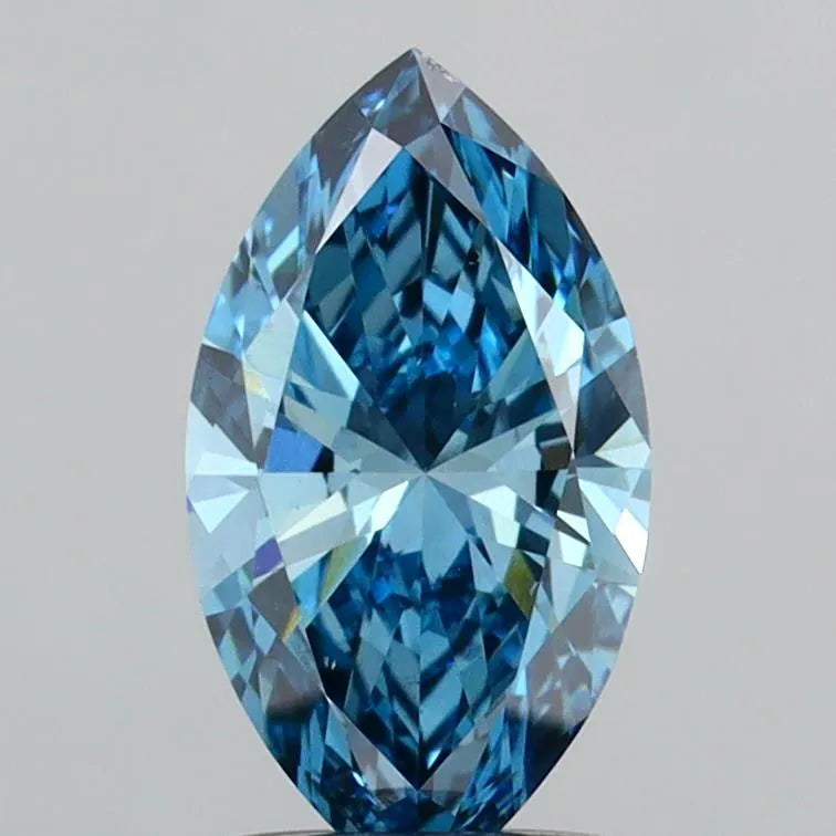 1.20ct Marquise Lab Grown Diamond (Colour Fancy Vivid Blue, Clarity VS1, IGI Certified)