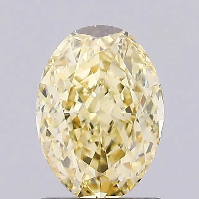 1.20ct Oval Lab Grown Diamond (Colour Fancy Intense Yellow, Clarity VS1, IGI Certified)