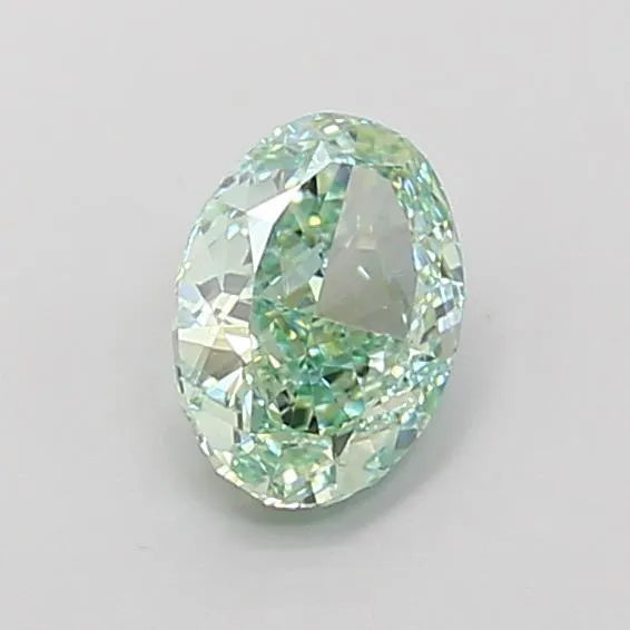 1.20ct Oval Lab Grown Diamond (Colour Fancy Vivid Green, Clarity VS1, IGI Certified)