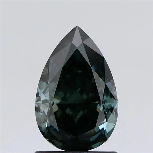 1.20ct Pear Lab Grown Diamond (Colour Fancy Deep Green, Clarity VS1, IGI Certified)