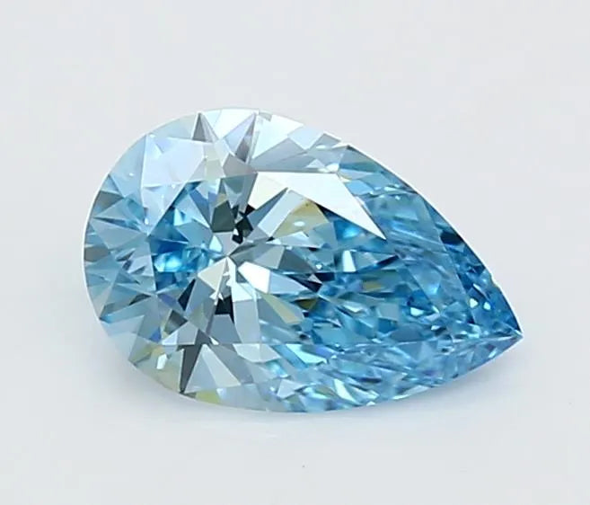 1.20ct Pear Lab Grown Diamond (Colour Fancy Vivid Blue, Clarity VVS2, IGI Certified)