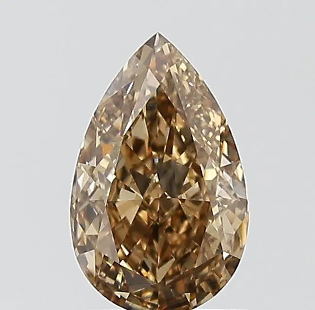 1.20ct Pear Natural Diamond (Colour Fancy Dark Yellowish Brown, Clarity VS2, GIA Certified)