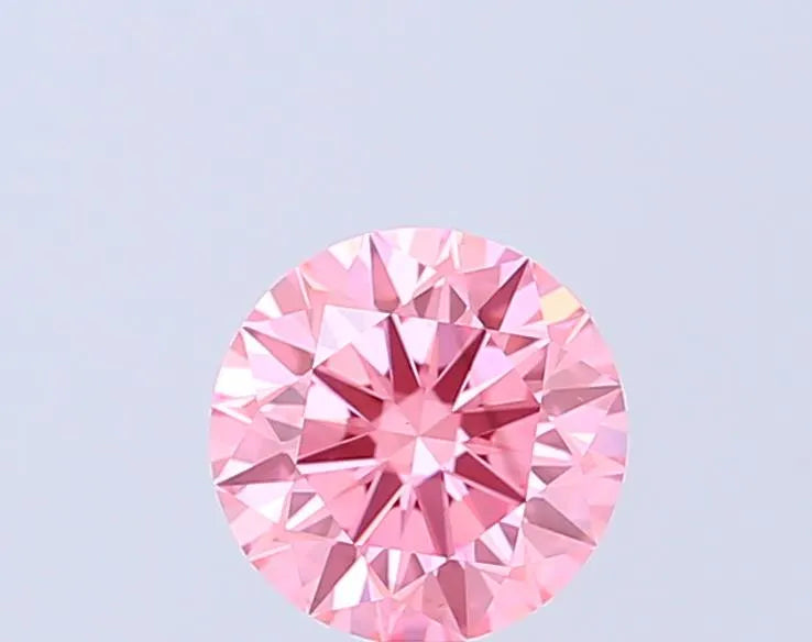 1.20ct Round Lab Grown Diamond (Colour Fancy Vivid Pink, Clarity VS2, Cut EX, IGI Certified)