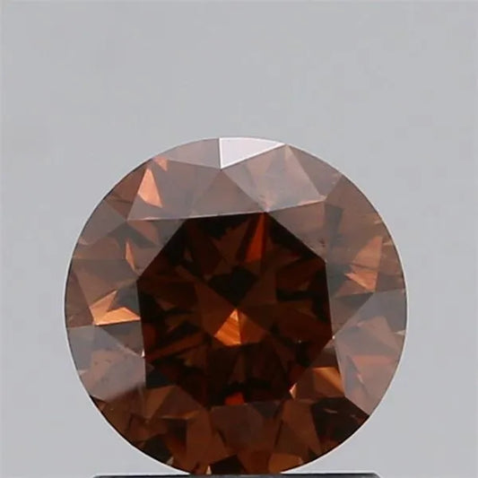 1.20ct Round Natural Diamond (Colour Fancy Dark Orangey Brown, Clarity VVS2, Cut GD, GIA Certified)