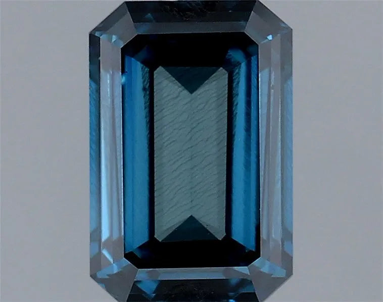 1.21ct Emerald Lab Grown Diamond (Colour Fancy Deep Greenish Blue, Clarity SI2, Cut VG, IGI Certified)