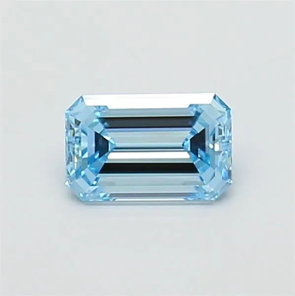 1.21ct Emerald Lab Grown Diamond (Colour Fancy Vivid Blue, Clarity VVS2, IGI Certified)