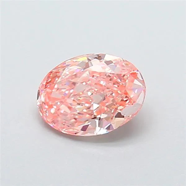 1.21ct Oval Lab Grown Diamond (Colour Fancy Vivid Pink, Clarity VVS2, IGI Certified)