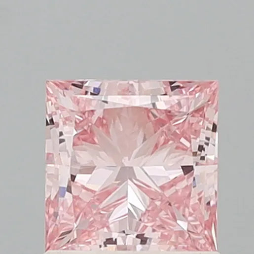 1.21ct Princess Lab Grown Diamond (Colour Fancy Intense Pink, Clarity VS1, IGI Certified)