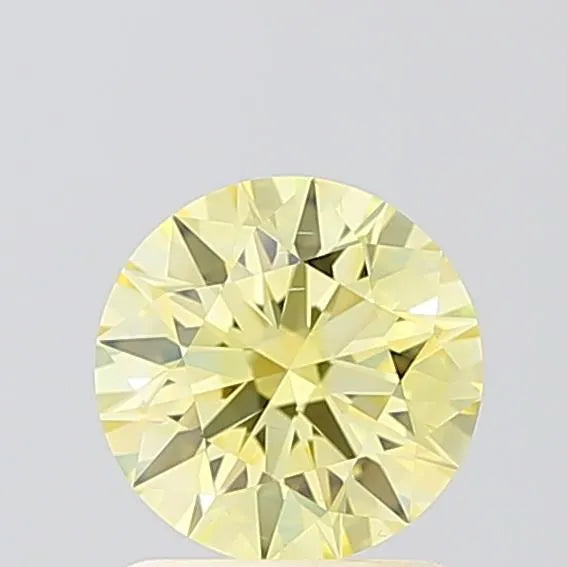 1.21ct Round Lab Grown Diamond (Colour Fancy Intense Yellow, Clarity VS2, Cut ID, IGI Certified)