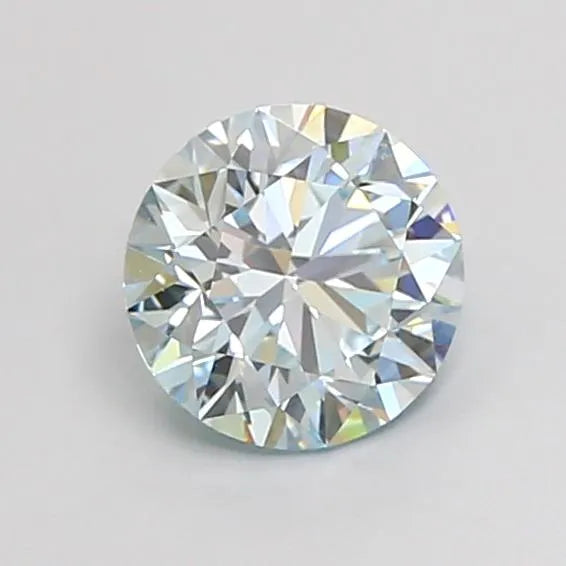 1.21ct Round Lab Grown Diamond (Colour Fancy Light Greenish Blue, Clarity VS1, Cut EX, IGI Certified)