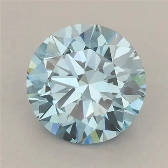 1.21ct Round Lab Grown Diamond (Colour Fancy Vivid Blue, Clarity VS1, Cut EX, IGI Certified)