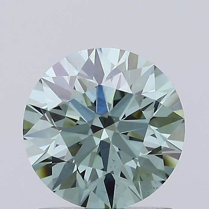 1.21ct Round Lab Grown Diamond (Colour Fancy Vivid Green, Clarity VS1, Cut ID, IGI Certified)