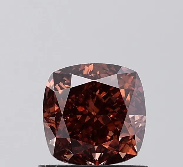 1.22ct Cushion modified Lab Grown Diamond (Colour Fancy Brown, Clarity VS1, IGI Certified)