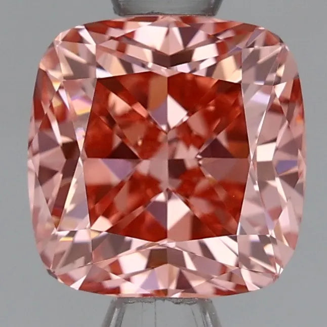 1.22ct Cushion modified Lab Grown Diamond (Colour Fancy Intense Pink, Clarity VS1, Cut VG, IGI Certified)