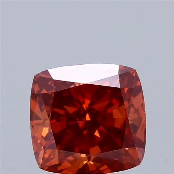 1.22ct Cushion modified Lab Grown Diamond (Colour Fancy Orangey Brown, Clarity VVS2, IGI Certified)