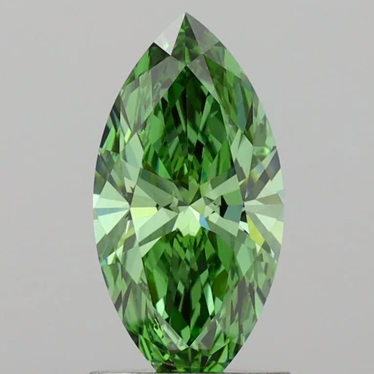 1.22ct Marquise Lab Grown Diamond (Colour Fancy Vivid Green, Clarity VVS2, IGI Certified)