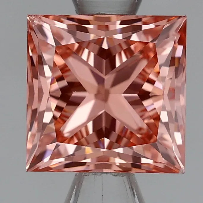 1.22ct Princess Lab Grown Diamond (Colour Fancy Intense Pink, Clarity VS2, Cut VG, IGI Certified)