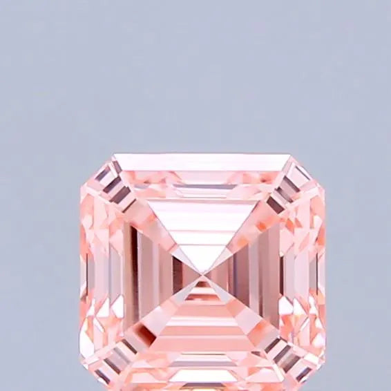 1.23ct Asscher Lab Grown Diamond (Colour Fancy Vivid Pink, Clarity VS1, IGI Certified)