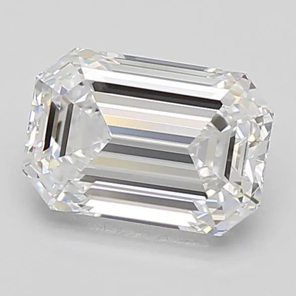 1.23ct Emerald Lab Grown Diamond (Colour E, Clarity IF, IGI Certified)