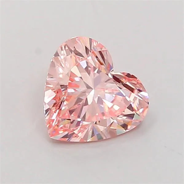 1.23ct Heart Lab Grown Diamond (Colour Fancy Intense Pink, Clarity VS1, IGI Certified)