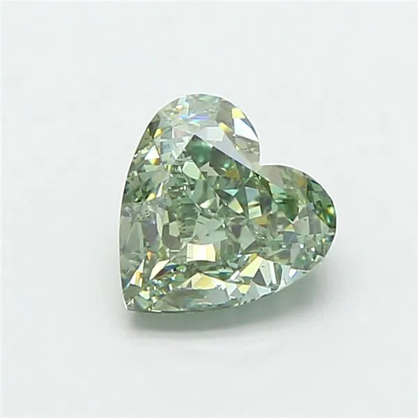 1.23ct Heart Lab Grown Diamond (Colour Fancy Vivid Green, Clarity VS1, IGI Certified)