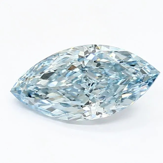 1.23ct Marquise Lab Grown Diamond (Colour Fancy Intense Blue, Clarity VS1, IGI Certified)