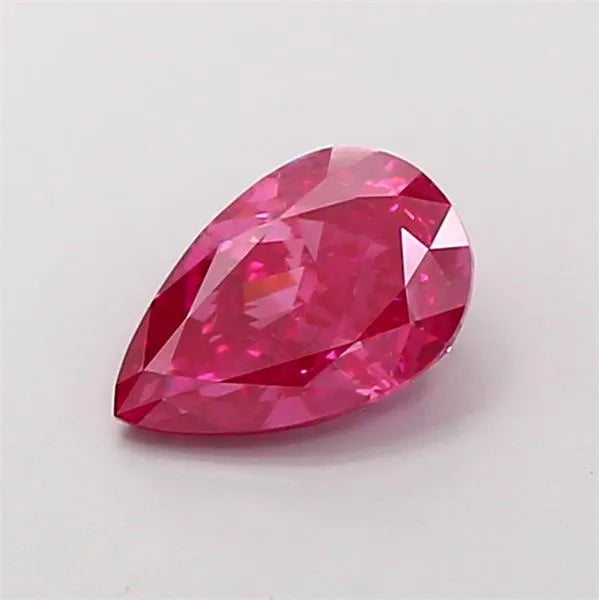 1.23ct Pear Lab Grown Diamond (Colour Fancy Vivid Pink, Clarity VVS2, IGI Certified)