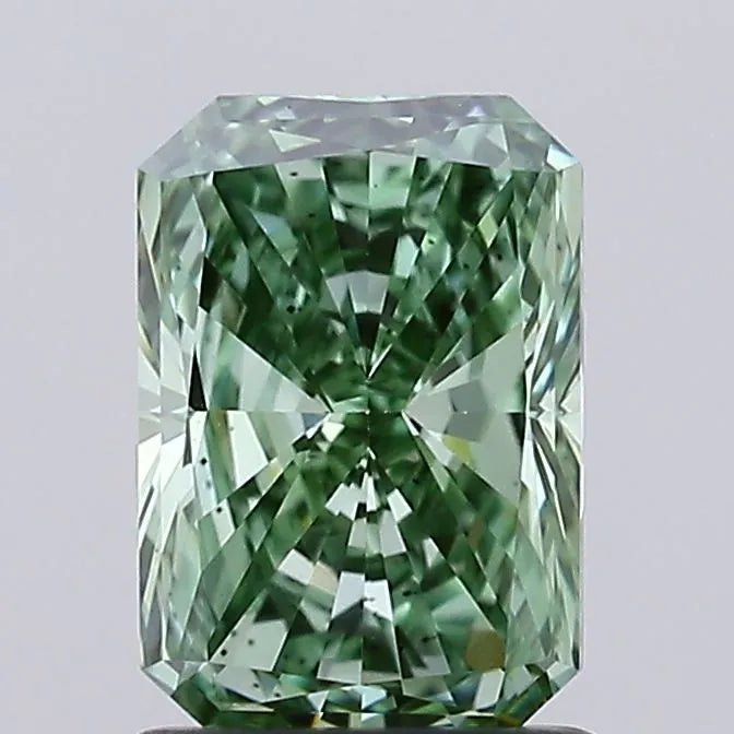 1.23ct Radiant Lab Grown Diamond (Colour Fancy Vivid Green, Clarity VS2, IGI Certified)