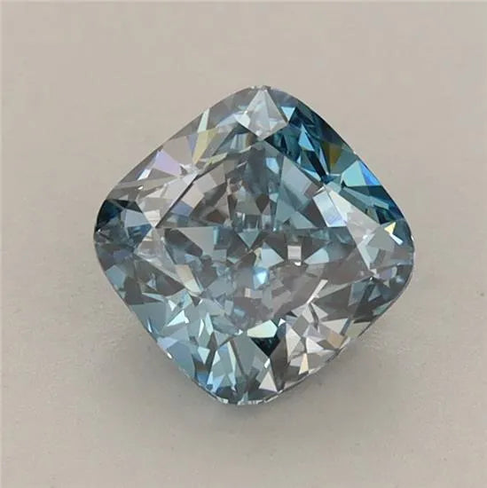 1.24ct Cushion modified Lab Grown Diamond (Colour Fancy Vivid Blue, Clarity VVS2, IGI Certified)