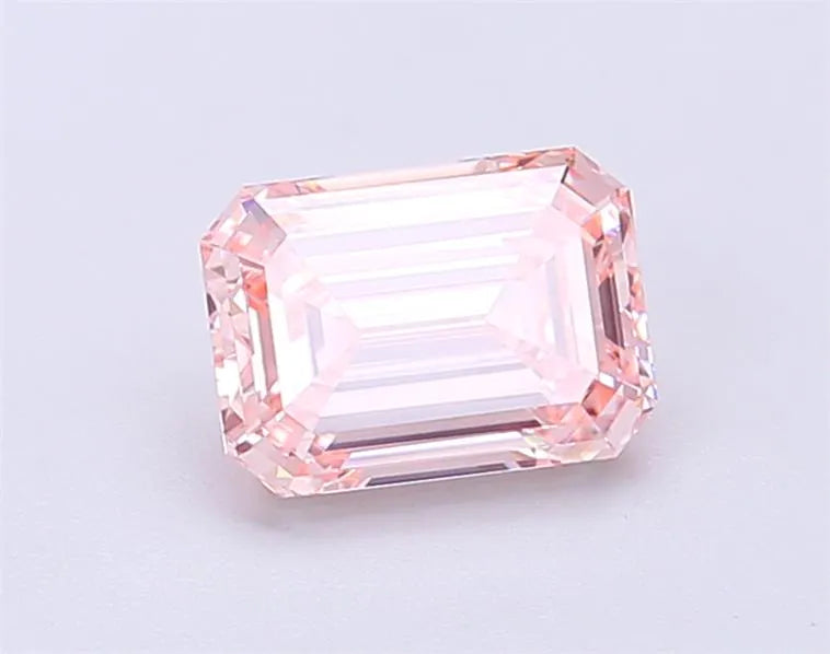 1.24ct Emerald Lab Grown Diamond (Colour Fancy Intense Pink, Clarity VS1, IGI Certified)
