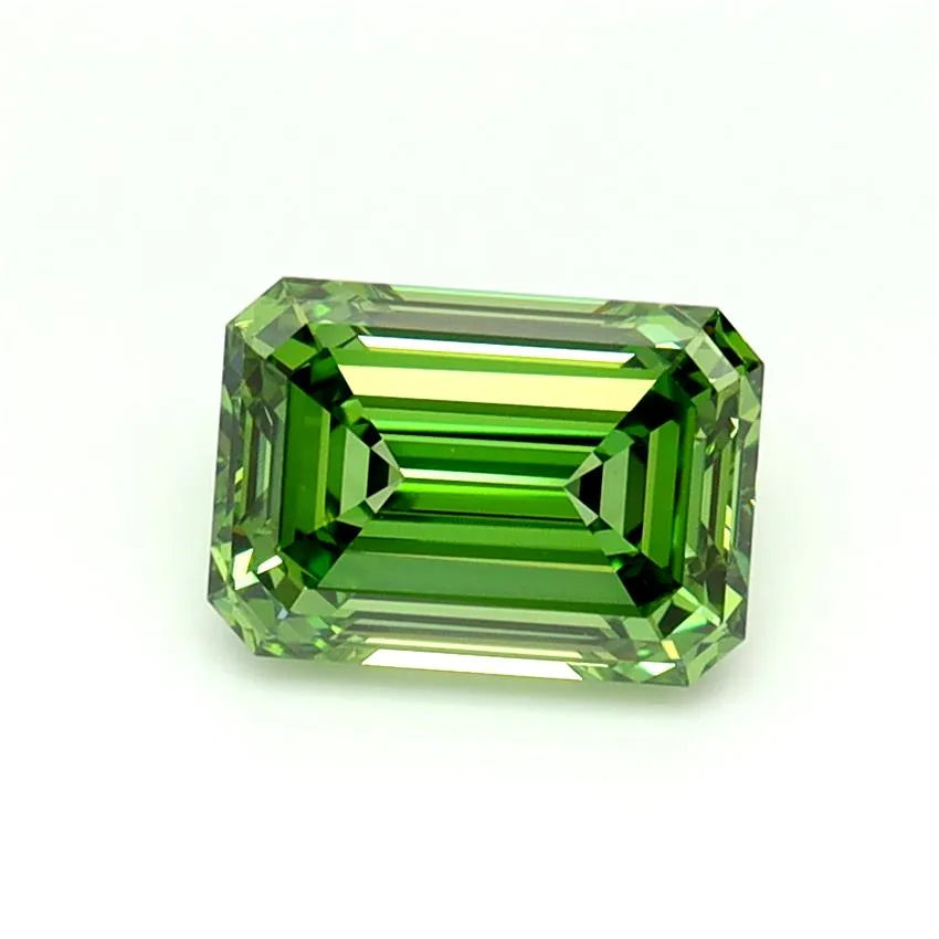 1.24ct Emerald Lab Grown Diamond (Colour Fancy Vivid Green, Clarity VVS2, IGI Certified)