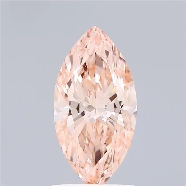 1.25ct Marquise Lab Grown Diamond (Colour Fancy Vivid Orangey Pink, Clarity VVS2, IGI Certified)