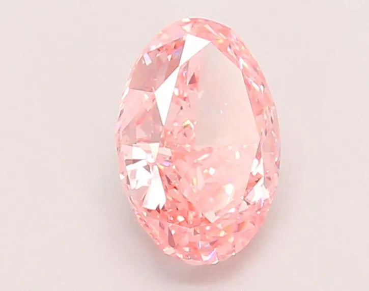 1.25ct Oval Lab Grown Diamond (Colour Fancy Vivid Pink, Clarity VVS2, IGI Certified)