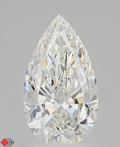 1.25ct Pear Lab Grown Diamond (Colour F, Clarity VVS2, IGI Certified)