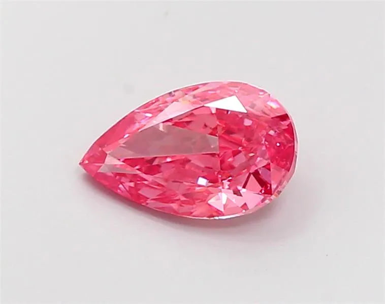 1.25ct Pear Lab Grown Diamond (Colour Fancy Vivid Pink, Clarity VVS2, IGI Certified)