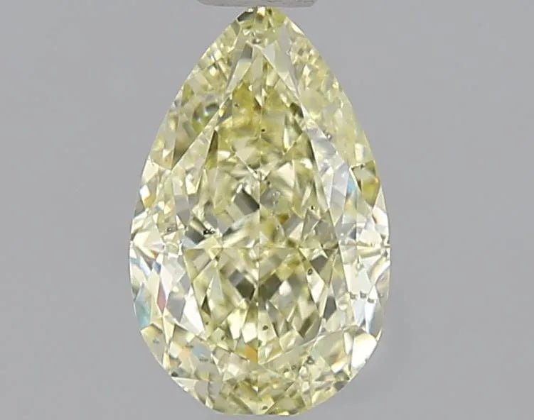 1.25ct Pear Natural Diamond (Colour Fancy Light Yellow, Clarity SI2, GIA Certified)