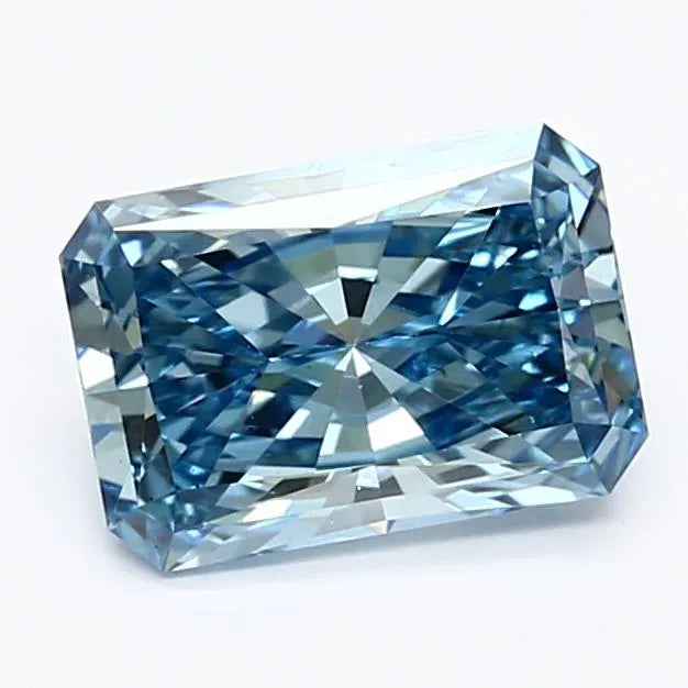 1.25ct Radiant Lab Grown Diamond (Colour Fancy Vivid Blue, Clarity VS1, IGI Certified)