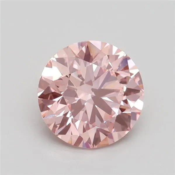 1.25ct Round Lab Grown Diamond (Colour Fancy Intense Pink, Clarity VS1, Cut ID, IGI Certified)