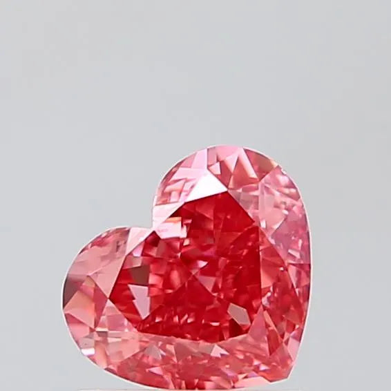 1.26ct Heart Lab Grown Diamond (Colour Fancy Vivid Pink, Clarity VS1, IGI Certified)