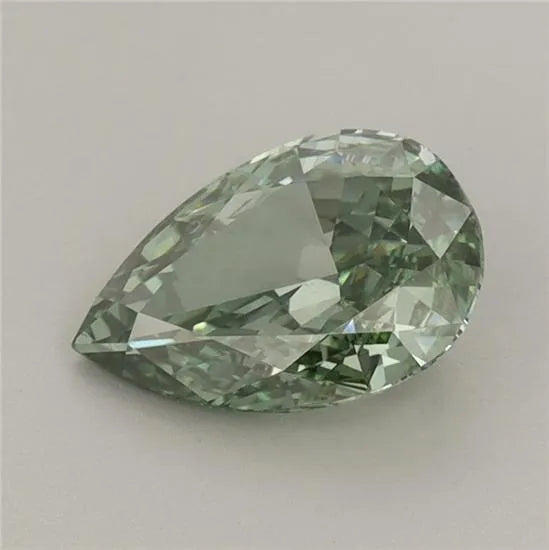 1.26ct Pear Lab Grown Diamond (Colour Fancy Vivid Green, Clarity VS1, IGI Certified)