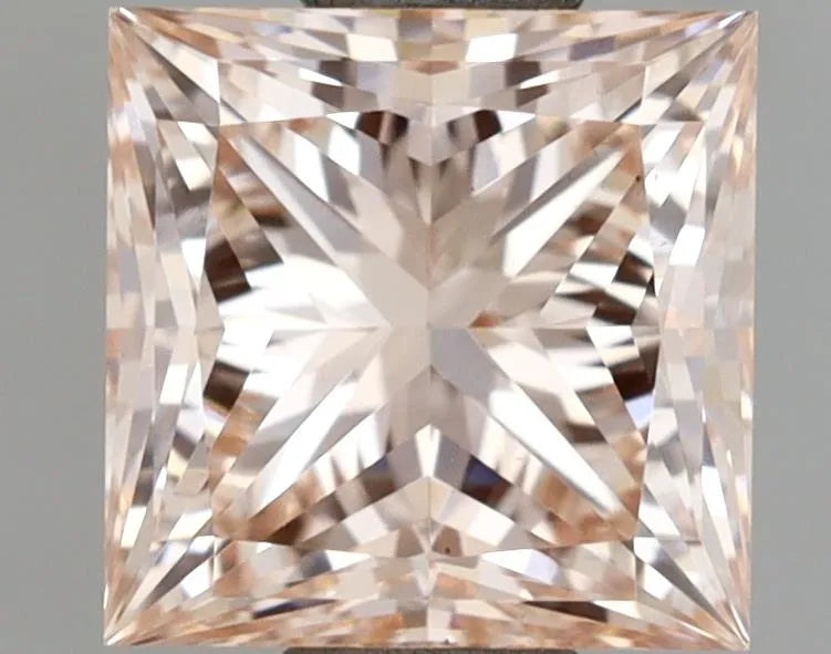 1.26ct Princess Lab Grown Diamond (Colour Fancy Pink, Clarity VS1, IGI Certified)