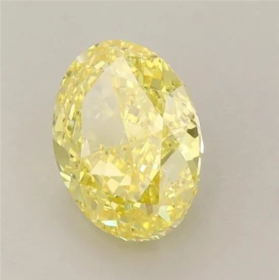 1.27ct Oval Lab Grown Diamond (Colour Fancy Vivid Yellow, Clarity IF, IGI Certified)