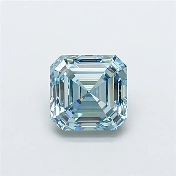 1.28ct Asscher Lab Grown Diamond (Colour Fancy Intense Blue, Clarity VVS2, IGI Certified)