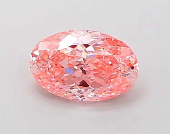 1.28ct Oval Lab Grown Diamond (Colour Fancy Vivid Pink, Clarity VS1, IGI Certified)