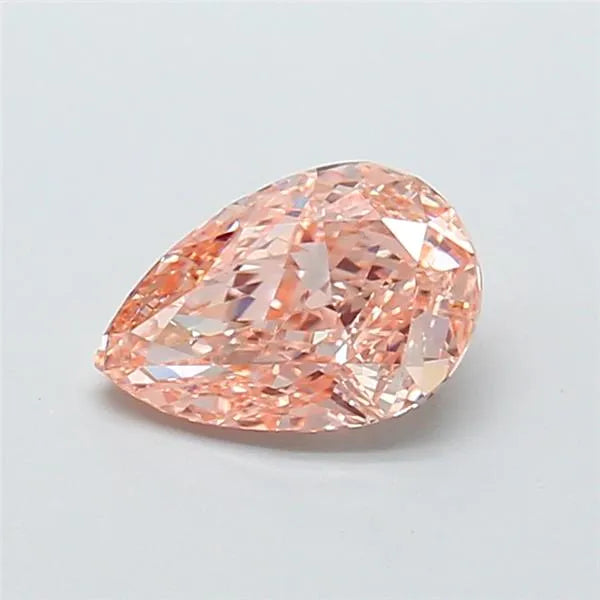 1.28ct Pear Lab Grown Diamond (Colour Fancy Intense Pink, Clarity VVS2, IGI Certified)