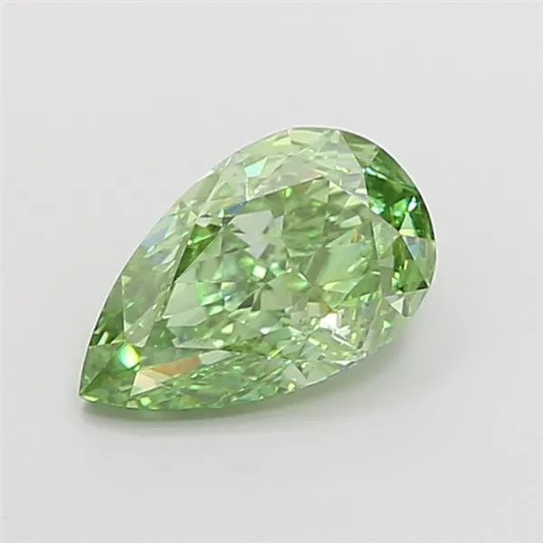 1.28ct Pear Lab Grown Diamond (Colour Fancy Vivid Green, Clarity VS1, IGI Certified)